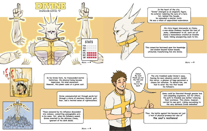 Divine&#39;s info sheet